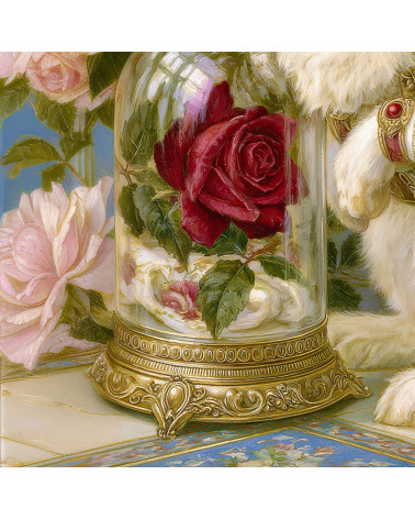 Aviator Rabbit 03 – rabbit aviator, rose under glass