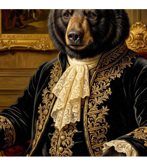 Baroque Bear 03 – niedźwiedź w barokowym stroju | Mamidu