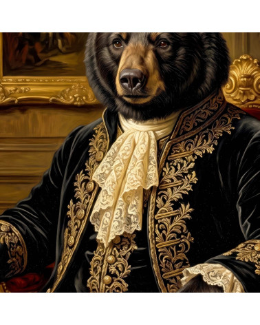 Baroque Bear 03 – niedźwiedź w barokowym stroju | Mamidu