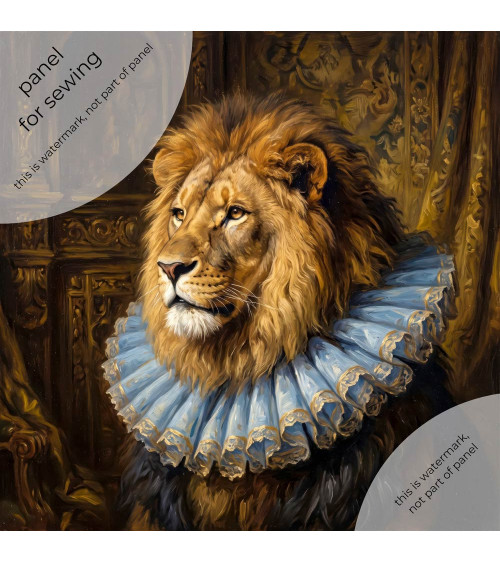 Baroque Lion 01 – baroque lion portrait panel | Mamidu