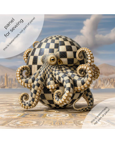 Checkered Octopus 01 – ośmiornica w szachownicę | Mamidu