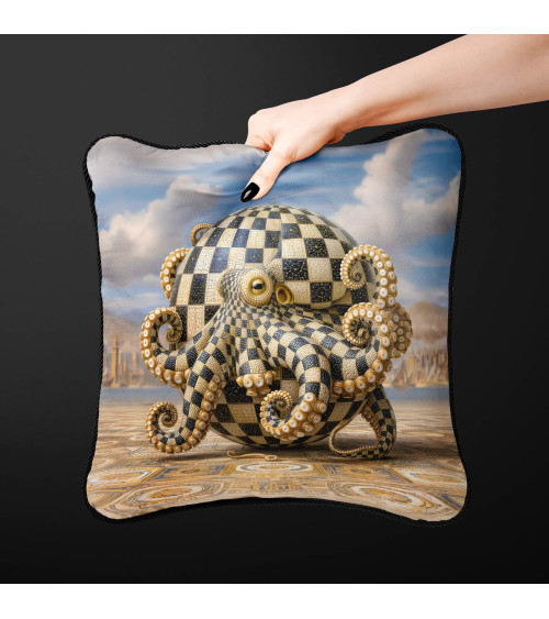 Checkered Octopus 01 – ośmiornica w szachownicę | Mamidu