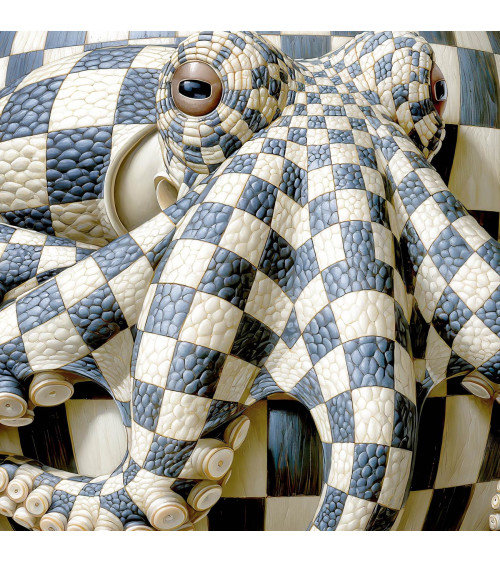 Checkered Octopus 03 – checkered octopus by the sea | Mamidu