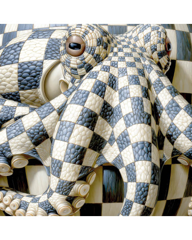 Checkered Octopus 03 – checkered octopus by the sea | Mamidu