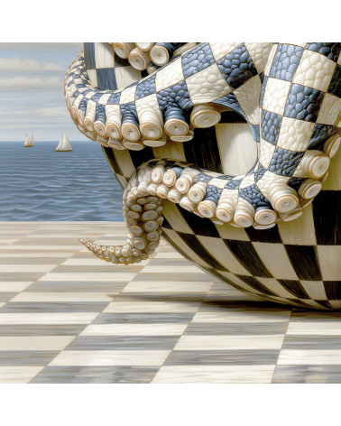 Checkered Octopus 03 – checkered octopus by the sea | Mamidu