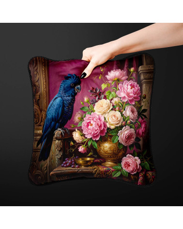 Cockatoo Roses 01 – cockatoo and peonies still life | Mamidu