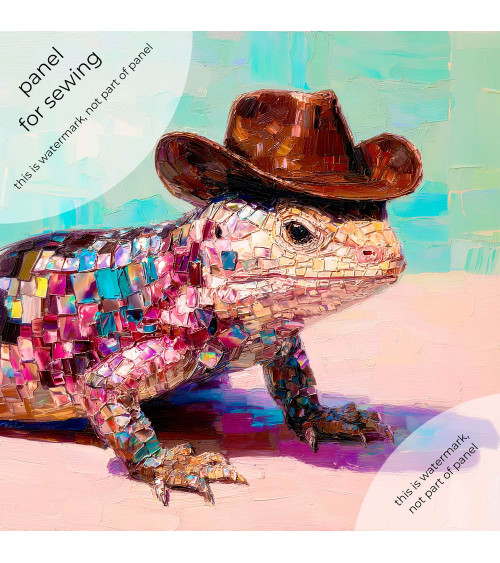 Disco Lizard 01 – disco lizard cowboy panel | Mamidu