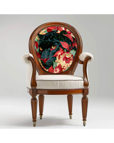 Floral Panther 02 – black panther and peonies | Mamidu
