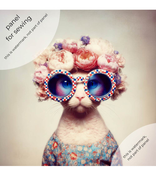 Flower Cat 01 – cat with peony flower crown | Mamidu