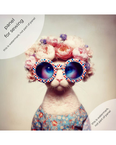 Flower Cat 01 – cat with peony flower crown | Mamidu