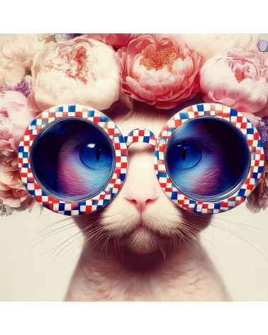 Flower Cat 01 – cat with peony flower crown | Mamidu