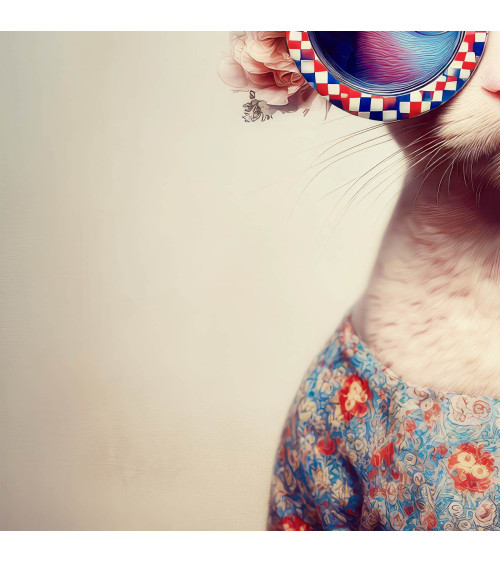 Flower Cat 01 – cat with peony flower crown | Mamidu