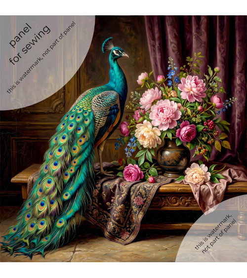 Peacock Bouquet 01 – peacock and peony still life | Mamidu