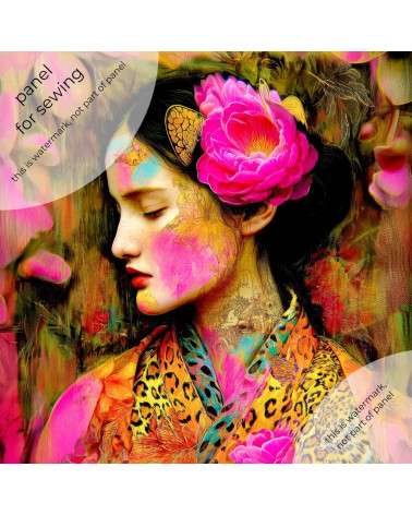 Peony Muse 01 – portret kobiety z piwonią | Mamidu