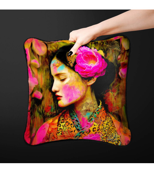 Peony Muse 01 – portret kobiety z piwonią | Mamidu