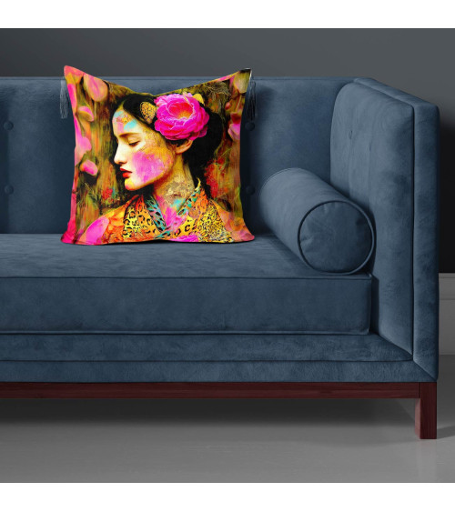 Peony Muse 01 – portret kobiety z piwonią | Mamidu