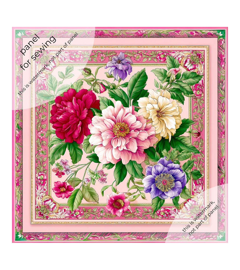 Peony Scarf 01 – Pfingstrosen im Tuch-Design | Mamidu