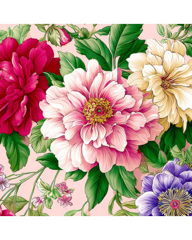 Peony Scarf 01 – Pfingstrosen im Tuch-Design | Mamidu