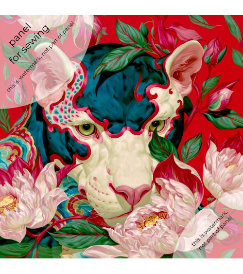 Peony Tiger 01 – white tiger with peonies | Mamidu