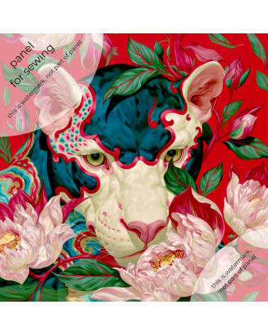Peony Tiger 01 – biały tygrys w piwoniach | Mamidu