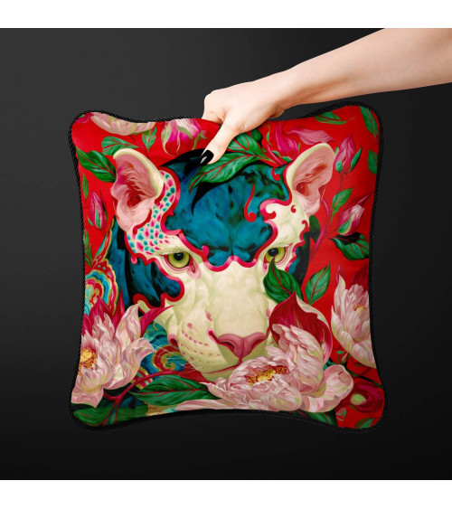 Peony Tiger 01 – biały tygrys w piwoniach | Mamidu