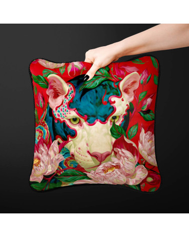 Peony Tiger 01 – biały tygrys w piwoniach | Mamidu
