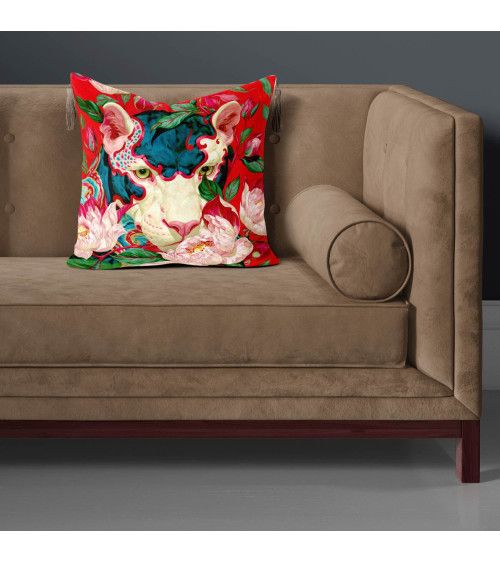 Peony Tiger 01 – biały tygrys w piwoniach | Mamidu