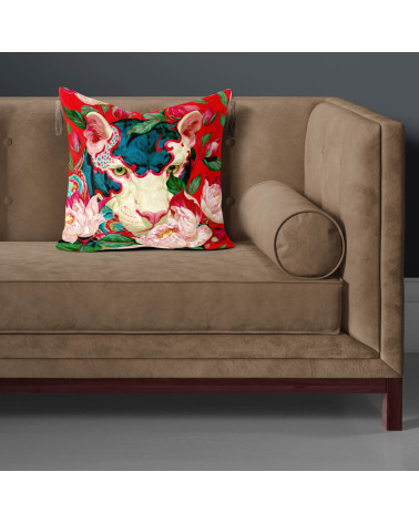 Peony Tiger 01 – biały tygrys w piwoniach | Mamidu