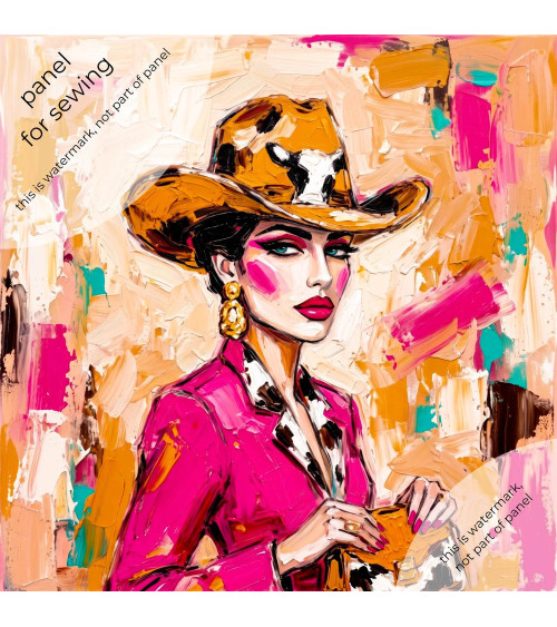 Pink Cowgirl 02 – cowgirl in leopard cowboy hat | Mamidu
