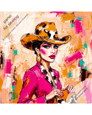 Pink Cowgirl 02 – cowgirl in leopard cowboy hat | Mamidu