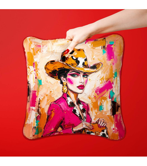 Pink Cowgirl 02 – cowgirl in leopard cowboy hat | Mamidu