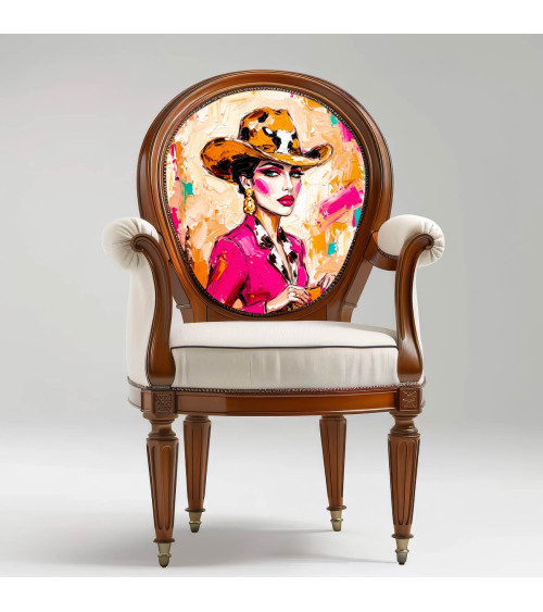 Pink Cowgirl 02 – cowgirl in leopard cowboy hat | Mamidu