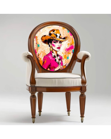 Pink Cowgirl 02 – cowgirl in leopard cowboy hat | Mamidu