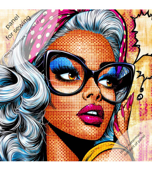 Popart Woman 01 – pop art comic woman panel | Mamidu