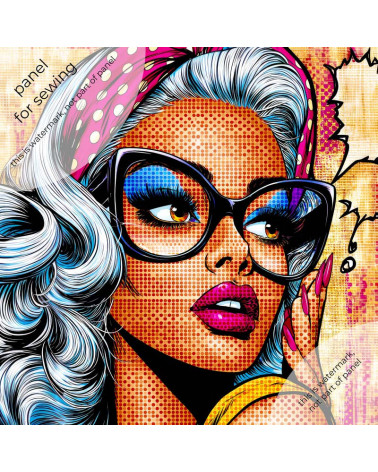 Popart Woman 01 – pop art comic woman panel | Mamidu