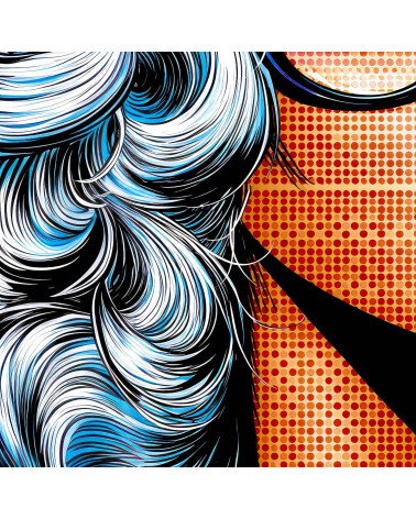 Popart Woman 01 – pop art comic woman panel | Mamidu