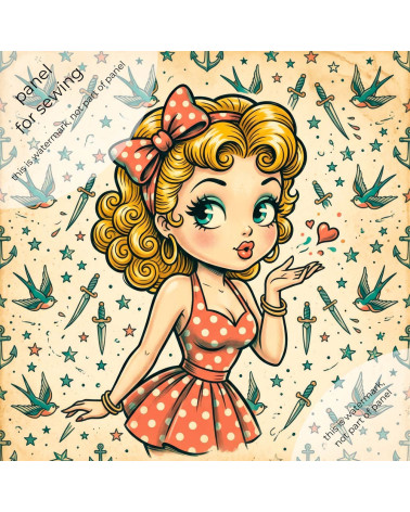 Sailor Pinup 01 – pin-up marynarski, tatuaż retro | Mamidu