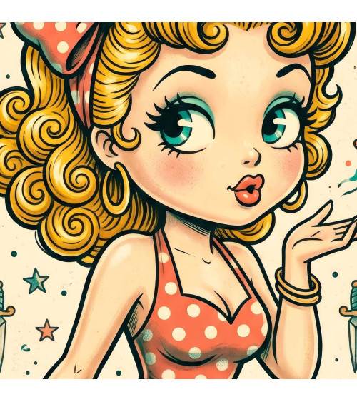 Sailor Pinup 01 – pin-up marynarski, tatuaż retro | Mamidu