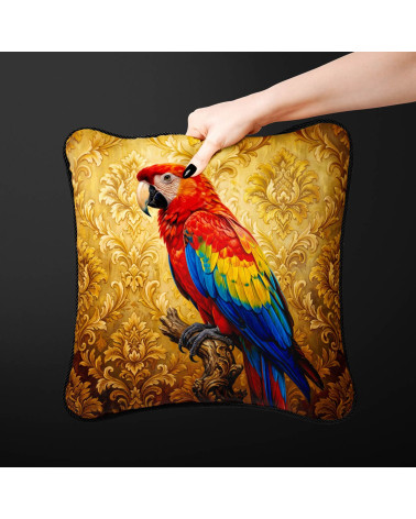 Scarlet Macaw 01 – czerwona ara na złocie | Mamidu