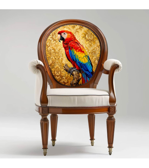Scarlet Macaw 01 – czerwona ara na złocie | Mamidu