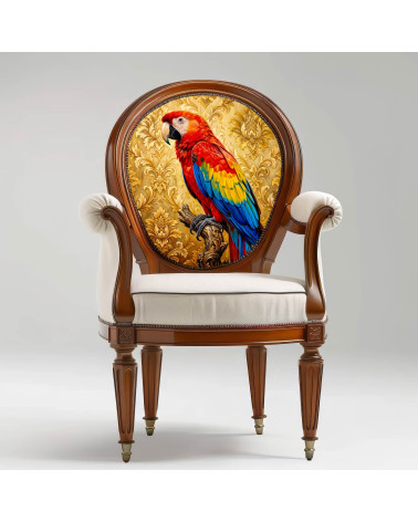 Scarlet Macaw 01 – czerwona ara na złocie | Mamidu