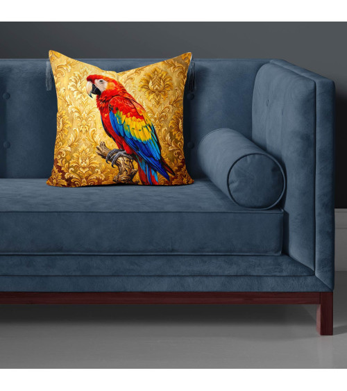 Scarlet Macaw 01 – czerwona ara na złocie | Mamidu