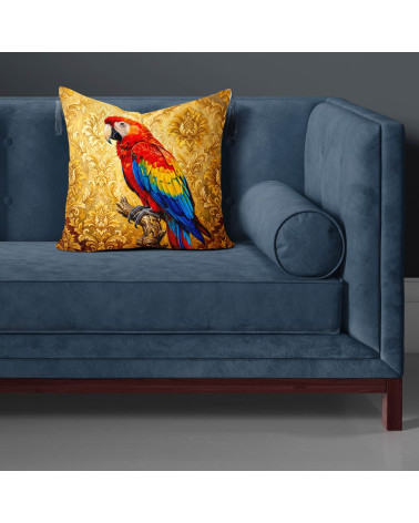 Scarlet Macaw 01 – czerwona ara na złocie | Mamidu