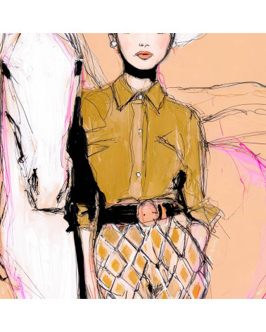 Sketch Cowgirl 01 – cowgirl fashion sketch panel | Mamidu