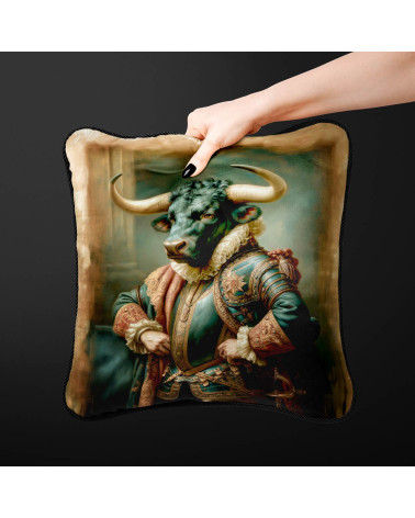 Baroque Bull 01 – Barockstier als Stoffpanel | Mamidu