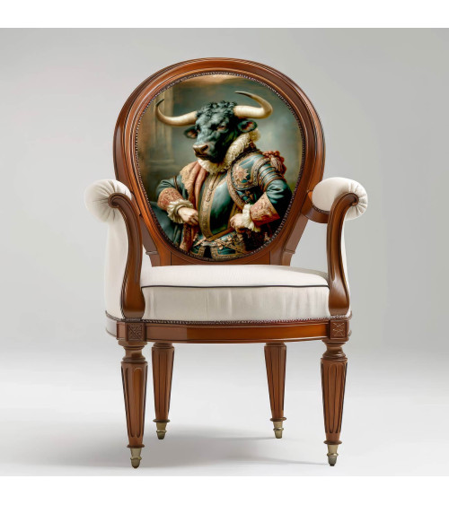 Baroque Bull 01 – Barockstier als Stoffpanel | Mamidu
