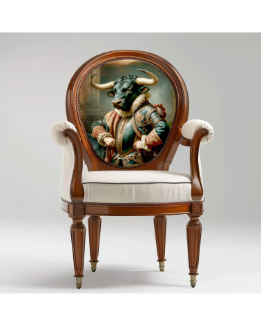 Baroque Bull 01 – Barockstier als Stoffpanel | Mamidu