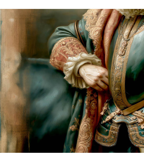Baroque Bull 01 – Barockstier als Stoffpanel | Mamidu