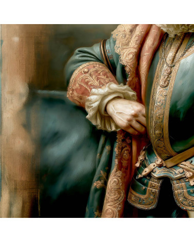 Baroque Bull 01 – Barockstier als Stoffpanel | Mamidu