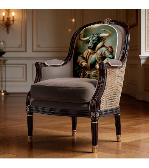 Baroque Bull 01 – Barockstier als Stoffpanel | Mamidu